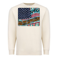 Sandshell American Flag Mouse Pad Premium Sweatshirt - CowhideDigitalArt
