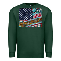 Sports Green American Flag Mouse Pad Premium Sweatshirt - CowhideDigitalArt