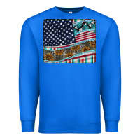 True Royal American Flag Mouse Pad Premium Sweatshirt - CowhideDigitalArt