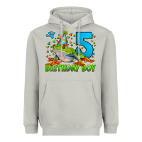 Moon Dust Birthday Boy Frog Age 5 Heavyweight Hoodie - LillyAllenDesigns