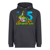 Smoke Birthday Boy Frog Age 5 Heavyweight Hoodie - LillyAllenDesigns