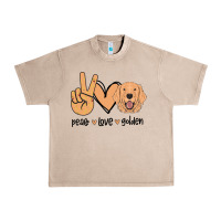 French Oak Peace Love Golden Urban Heavy Tee - Bettercallsaul
