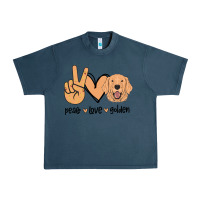 Midnight Navy Peace Love Golden Urban Heavy Tee - Bettercallsaul