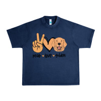 Navy Peace Love Golden Urban Heavy Tee - Bettercallsaul