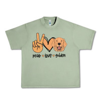 Oil Green Peace Love Golden Urban Heavy Tee - Bettercallsaul