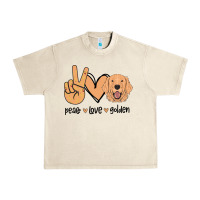 Sandshell Peace Love Golden Urban Heavy Tee - Bettercallsaul
