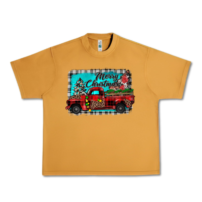 Truck Merry Christmas Urban Heavy Tee by JahusDesignShop | Teevron