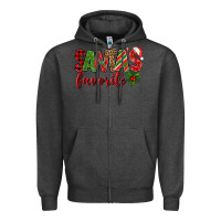 Charcoal Heather Santa's Favorite Zipper Hoodie - BundleAndBundleShop