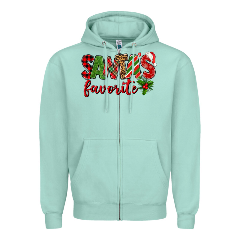 Santa's Favorite Zipper Hoodie by BundleAndBundleShop | Teevron