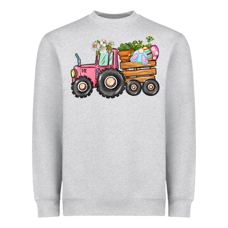 Easter Bunny Tractor Heavyweight Sweatshirt by CowGirlArtShop | Teevron