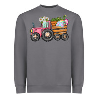 Storm Easter bunny tractor Heavyweight Sweatshirt - CowGirlArtShop