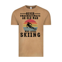 Vintage Camel Never Underestimate An Old Man Who Loves Skiing Vintage Tee - Bettercallsaul