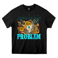 Black somebodys problem Heavy Core Tee - NancyCooperArtShop