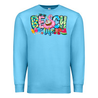 Ocean Blue Besch Life Premium Sweatshirt - CowhideDigitalArt