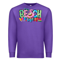 Purple Besch Life Premium Sweatshirt - CowhideDigitalArt