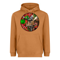 Meerkat moose buck deer christmas Heavyweight Hoodie - LillyAllenDesigns
