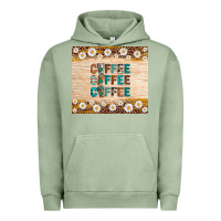 Pigment Oil Green coffee Urban Hoodie - Artiststas