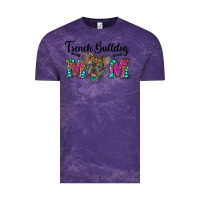 Cloud Purple french bulldog mom Vintage Tee - RanaPortraitStore