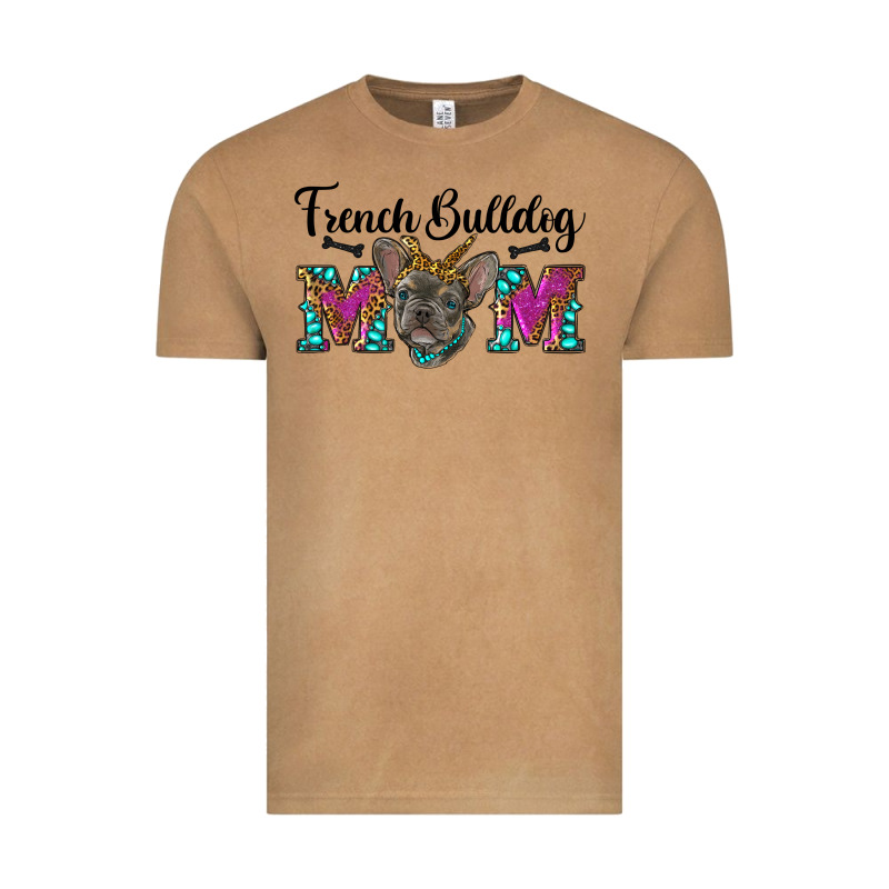 French Bulldog Mom Vintage Tee by RanaPortraitStore | Teevron