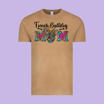 French Bulldog Mom Vintage Tee Designed By Ranaportraitstore