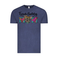 Vintage Denim french bulldog mom Vintage Tee - RanaPortraitStore