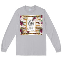 Moon Dust mother's day she is inspiring fearless selfless strong love wilse mom  Long Sleeve Tee - TumblerDesignByShophia