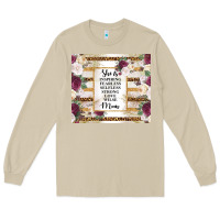 Mushroom mother's day she is inspiring fearless selfless strong love wilse mom  Long Sleeve Tee - TumblerDesignByShophia