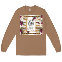 Toasted Coconut mother's day she is inspiring fearless selfless strong love wilse mom  Long Sleeve Tee - TumblerDesignByShophia