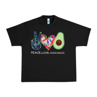 Black PEACE LOVE AVOCADOS Urban Heavy Tee - Bettercallsaul