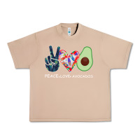 Burro PEACE LOVE AVOCADOS Urban Heavy Tee - Bettercallsaul