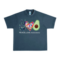 Midnight Navy PEACE LOVE AVOCADOS Urban Heavy Tee - Bettercallsaul