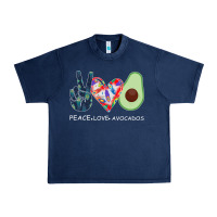 Navy PEACE LOVE AVOCADOS Urban Heavy Tee - Bettercallsaul