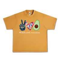 Peanut Butter PEACE LOVE AVOCADOS Urban Heavy Tee - Bettercallsaul