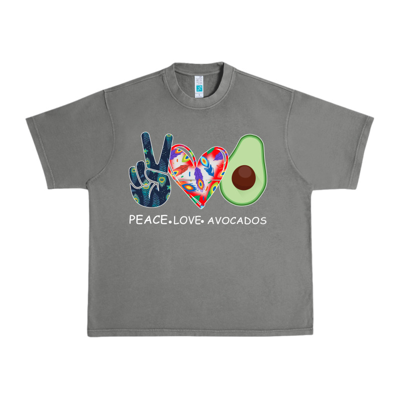 Peace Love Avocados Urban Heavy Tee by Bettercallsaul | Teevron