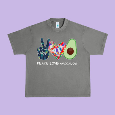 Peace Love Avocados Urban Heavy Tee Designed By Bettercallsaul