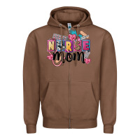 Chestnut nurse mom Zipper Hoodie - FaDigitalArtStudio