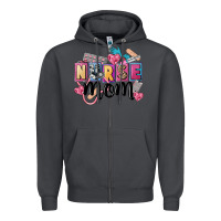 Smoke nurse mom Zipper Hoodie - FaDigitalArtStudio