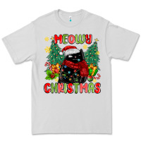 Dove Grey meowy christmas black cat Premium Tee - MaliasSmallBusiness