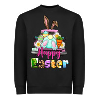 Black Bunny Happy Easter truck Heavyweight Sweatshirt - CowGirlArtShop