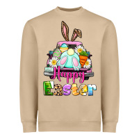 Mushroom Bunny Happy Easter truck Heavyweight Sweatshirt - CowGirlArtShop