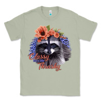 Matcha Classy But a Little Thrashy Raccoon with Flowers Classic Tee - Bettercallsaul