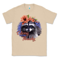 Mushroom Classy But a Little Thrashy Raccoon with Flowers Classic Tee - Bettercallsaul