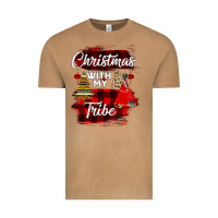 Vintage Camel Christmas With My Tribe Vintage Tee - Bettercallsaul