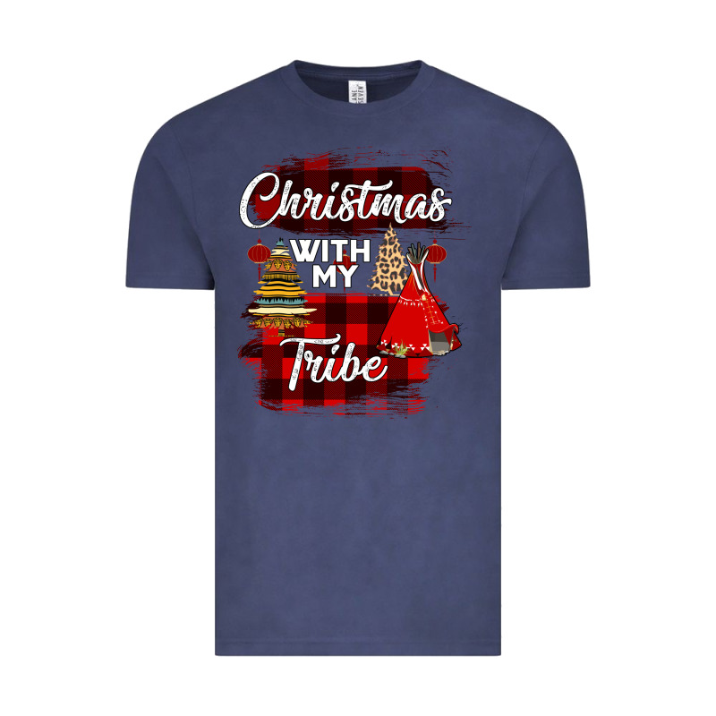 Christmas With My Tribe Vintage Tee by Bettercallsaul | Teevron