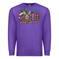 Purple 2023 Happy New Year Premium Sweatshirt - CowhideDigitalArt