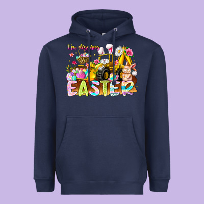 Im Digging Easter Heavyweight Hoodie Designed By Cowhidedigitalart