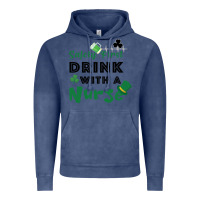 Safety First Drink With A Nurse Vintage Hoodie | Teevron