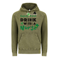 Vintage Olive Safety First Drink With A Nurse Vintage Hoodie - Bettercallsaul