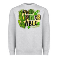 Heather Grey St. Patrick's Un pinch able Heavyweight Sweatshirt - CowGirlArtShop