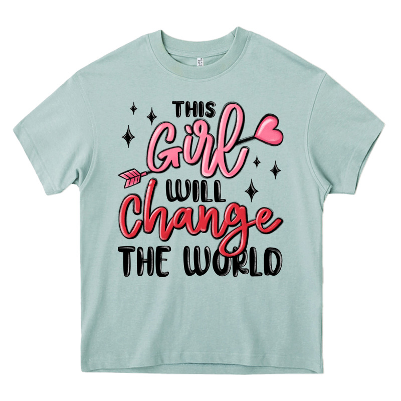 This Girl Will Change The World Heavy Core Tee by MaliasSmallBusiness | Teevron